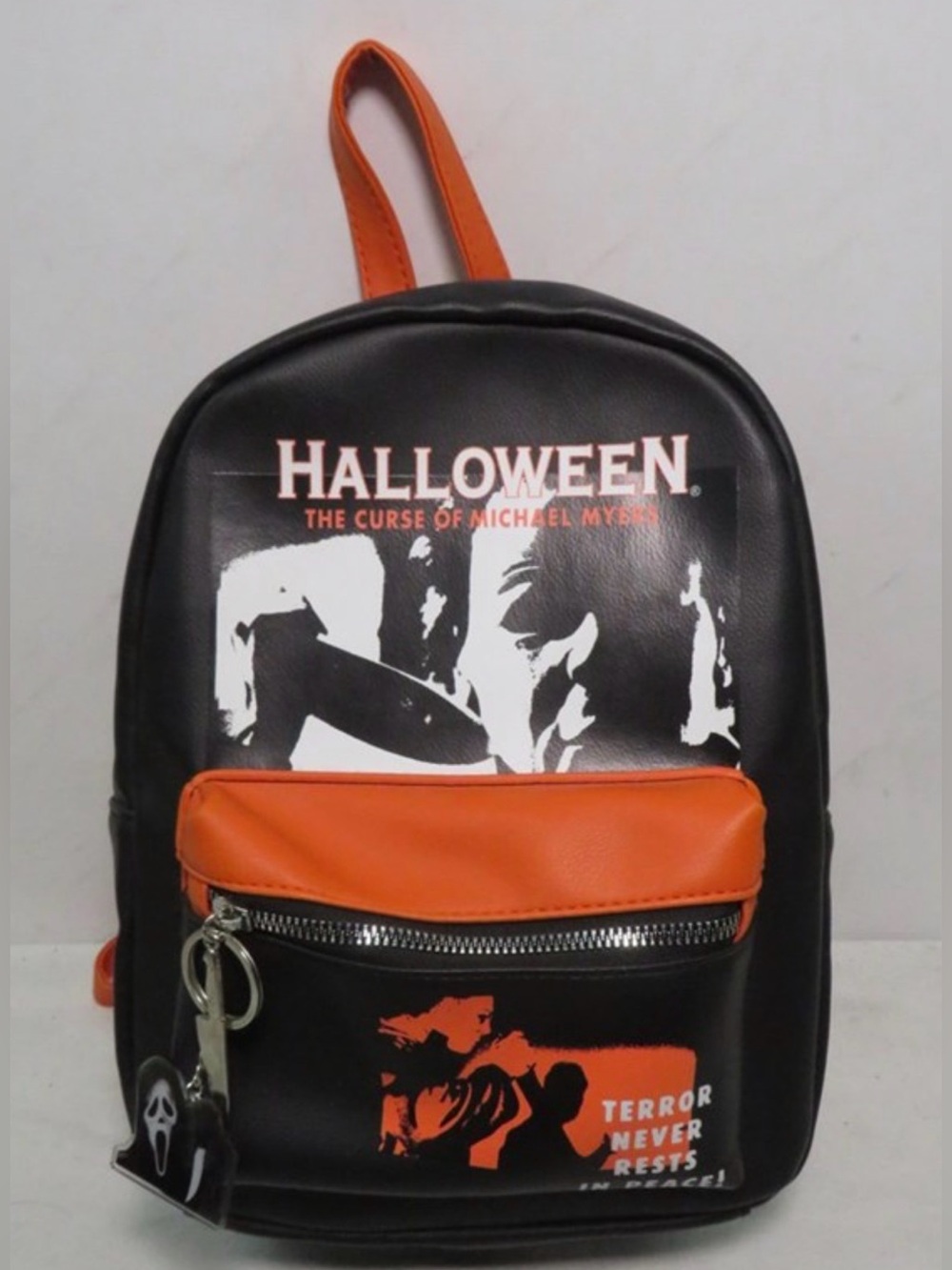 Halloween The Curse of Michael Myers Black & Orange Mini Backpack